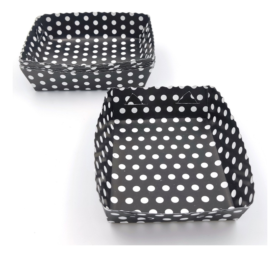 Platos Fiesta Negro Polka Puntos Blancos X12 Unit Comprar - Imagen 2