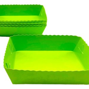 Platos Fiesta Neon Hora Loca Verde Cuadrado X12 Units Barato
