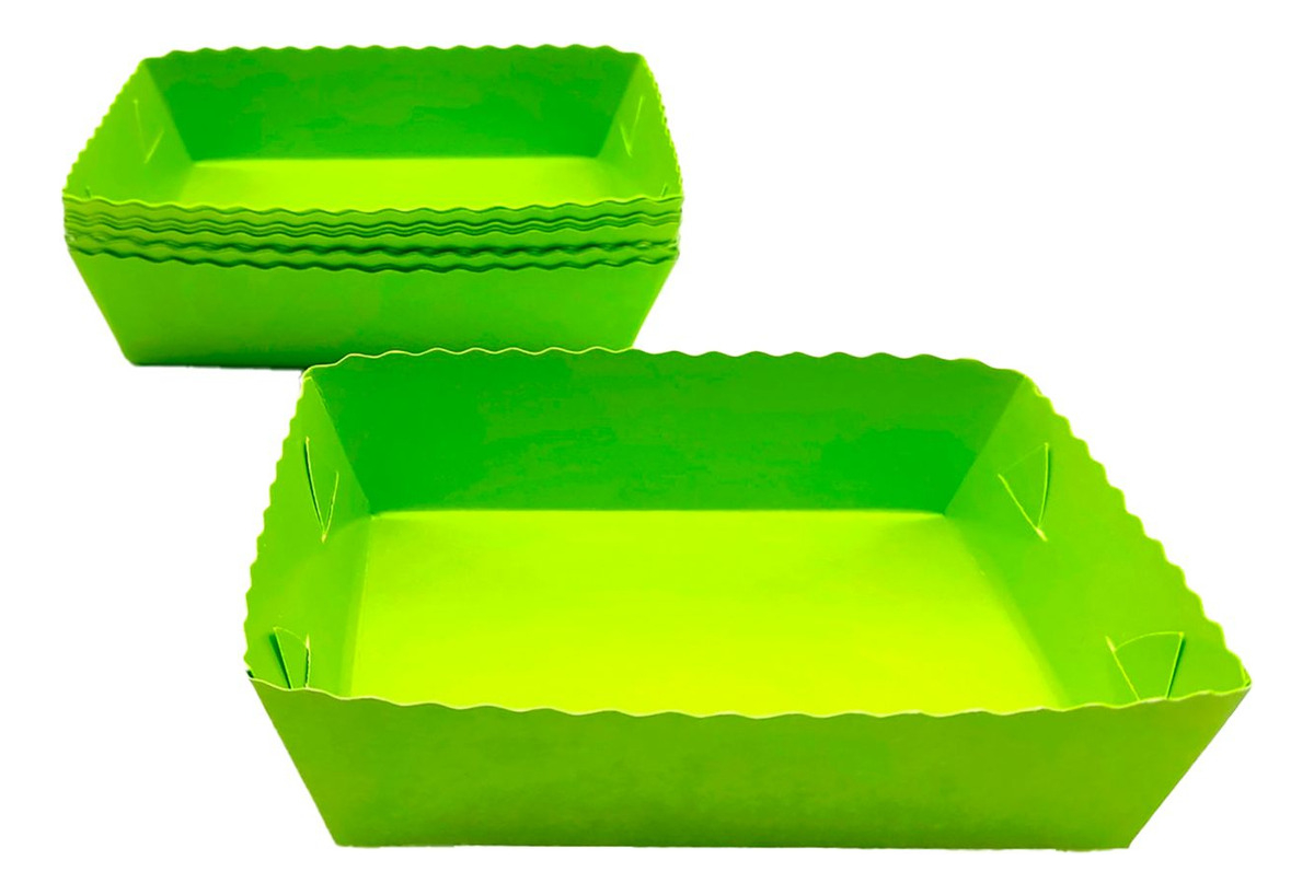Platos Fiesta Neon Hora Loca Verde Cuadrado X12 Units Barato