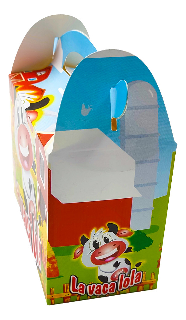 Caja Feliz Fiesta X6 Unidades Vaca Granja Animal Ya - Imagen 4