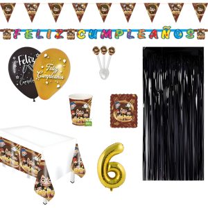 Harry Kit Globos Cortina Numero Vaso Plato Decoracion Oferta