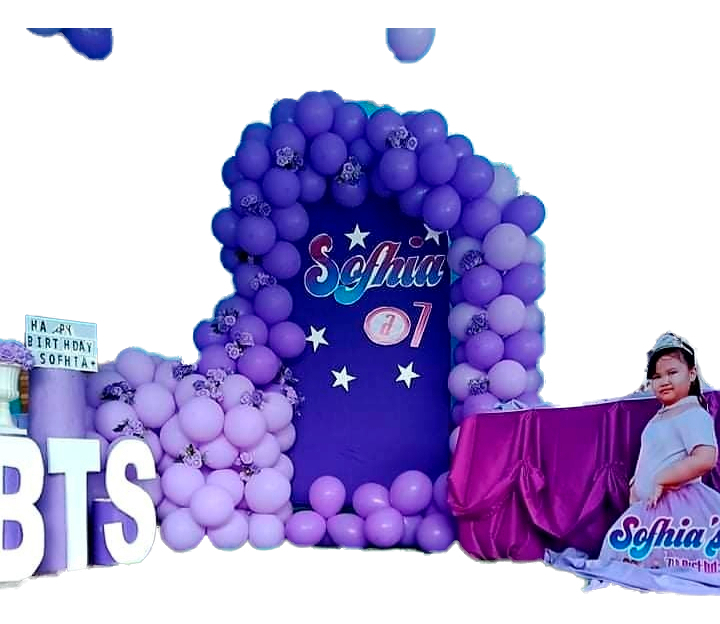 Decoracion Globos Banda Pop Coreano Kpop Bts Morado Comprar
