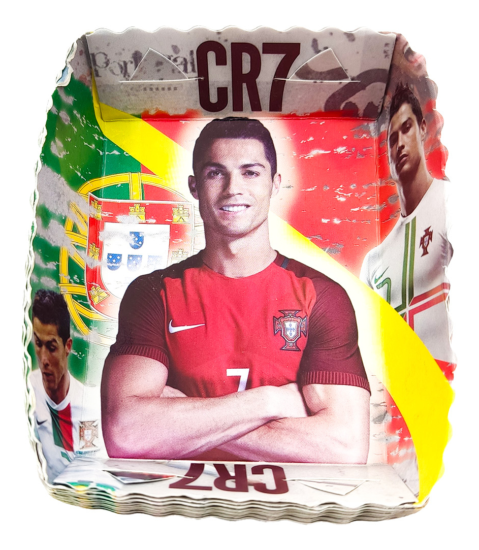 12 Platos Decorativos Cristiano Futbol Real Comprar Oferta - Imagen 2