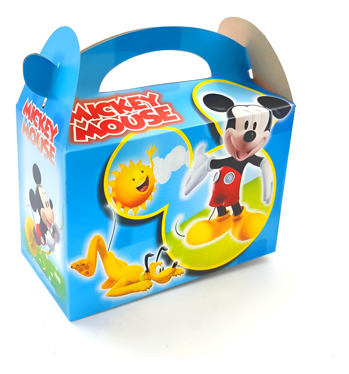 Caja Mickey Mouse Cumpleaños Azul Regalo Fiesta X6 - Imagen 2