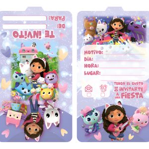 Tarjeta Invitacion Gabby Casa Fiesta Cumpleaños X12 Comprar