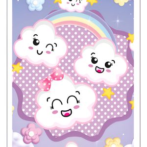 Bolsa Decoracion Fiesta Arcoiris Nube Niña Lila X20 Comprar