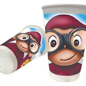 Vaso Mono Jorge Curioso Decoracion Selva Cumpleaños X12 Ya