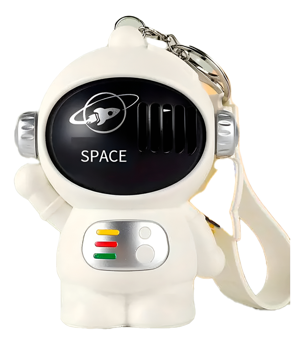 Ventilador Portatil Llavero Astronauta Espacial Blanco Promo