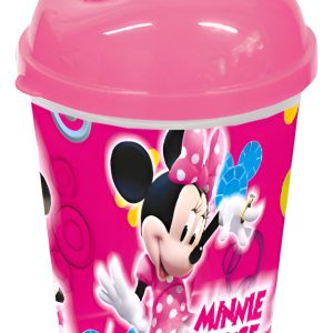 Vaso Pitillo Minnie Mouse Fiesta Cumpleaños Decoracion X 12