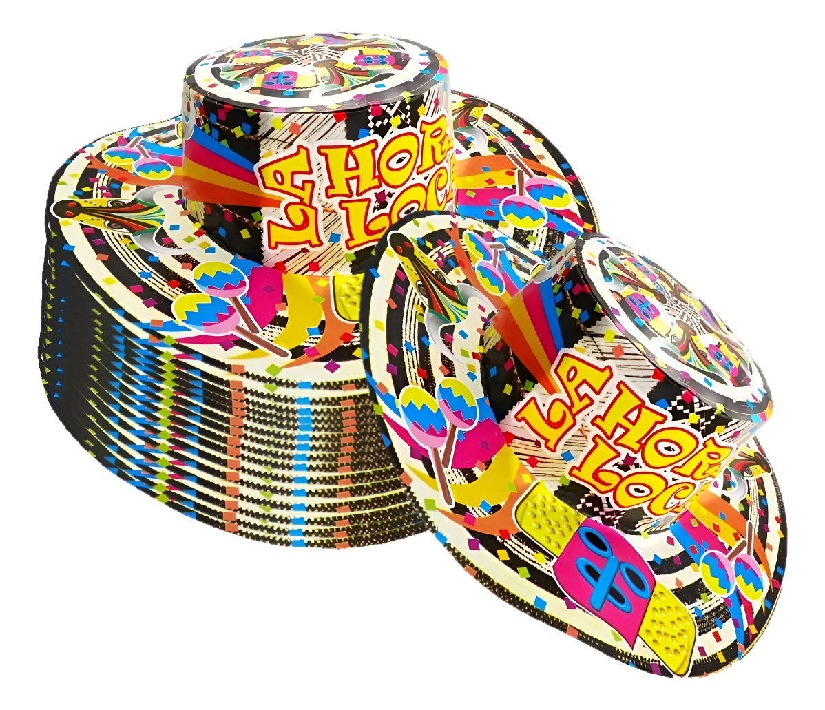 Sombrero Vueltiao Carnaval X100 Unidades Hora Loca Obsequio