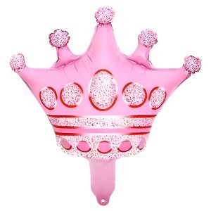 Globo Fiesta Corona Cumpleaños Niña Rosado Boda Grado Oferta