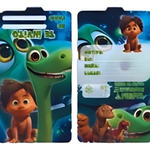 Tarjeta Invitacion Gran Dinosaurio Verde Fiesta Decoracion