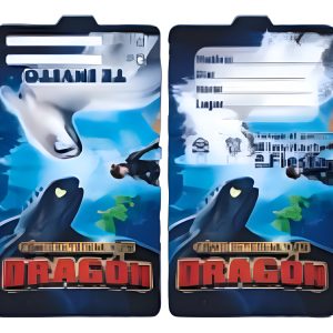 Tarjeta Invitacio Entrenar Dragon Chimuelo Cumpleaños Oferta