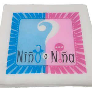 Servilleta Fiesta Niño Niña Revelacion Genero Azul Rosado