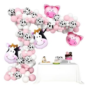 Globo Fiesta Decoracion Granja Animal Print Vaca Cerdito