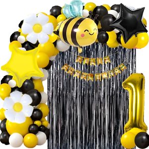 Kit De Decoracion Abejita Globos Metalicos + Numero Grande