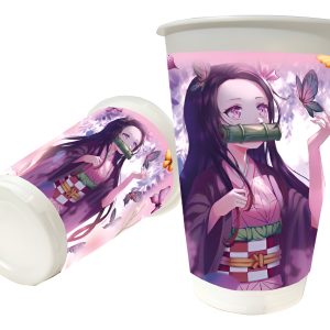 Vaso Nezuco Niña Demon Slayer Fiesta Decoracion Cumpleaños
