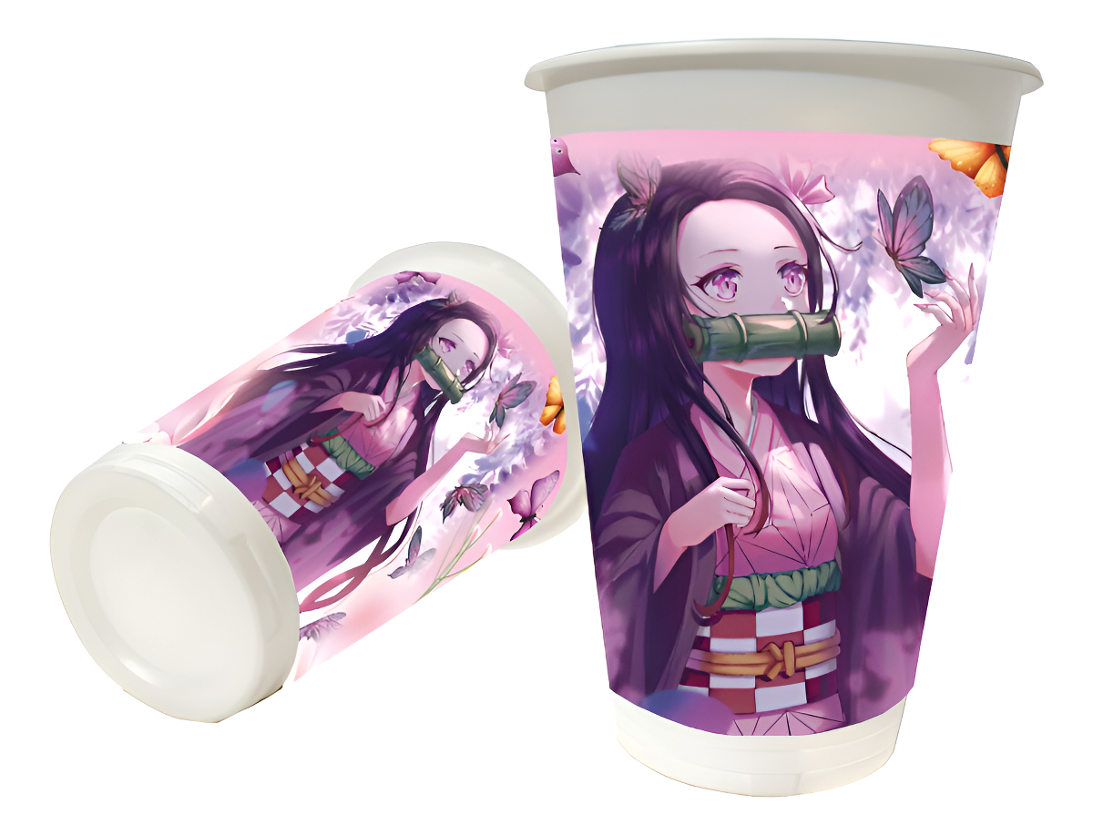 Vaso Nezuco Niña Demon Slayer Fiesta Decoracion Cumpleaños