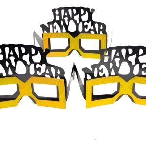 Gafas Año Nuevo Happy New Year Cartón X 12 Unidades