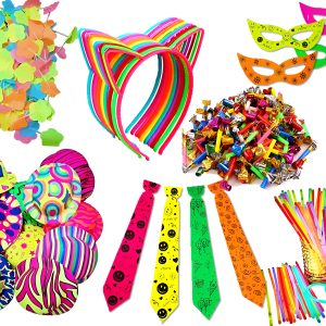 Set Hora Loca Neon Grado Fiestas 15 Años Bodas Cumple Aniver