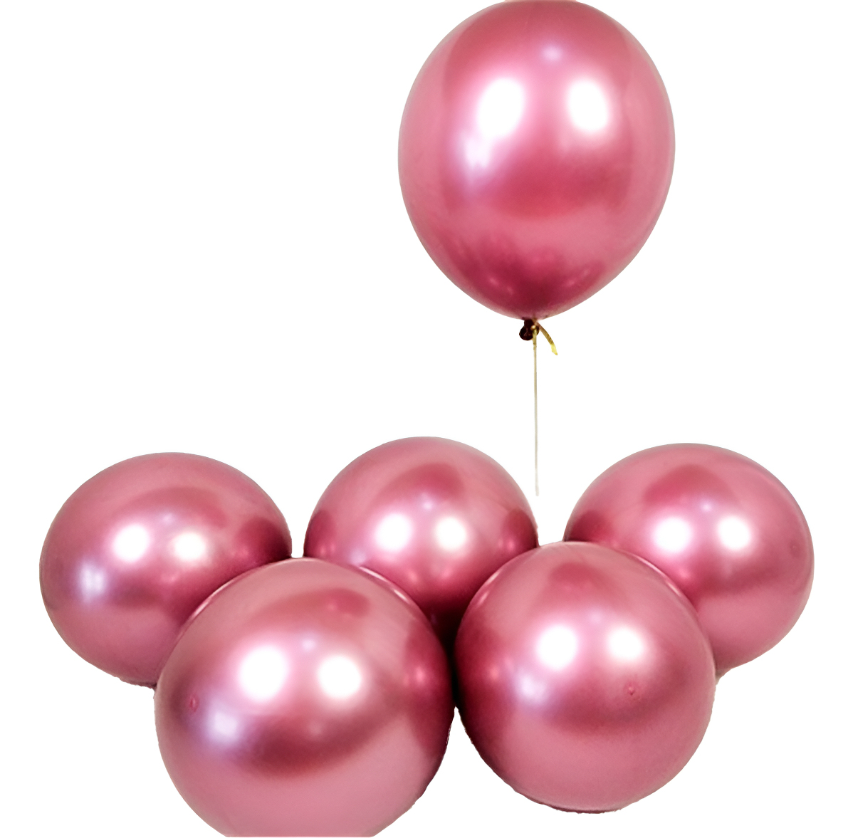 Globos Latex Cromado Fucsia Reflex R12 30cm X12 Oferta Promo
