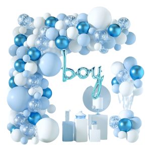 Kit Fiesta Boy Revelación Genero Baby Shower Niño Azul