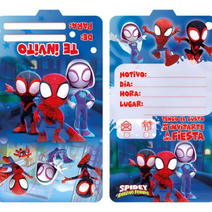 Tarjeta Invitacion Fiesta Spidey Cumpleaños Apiernan Comprar