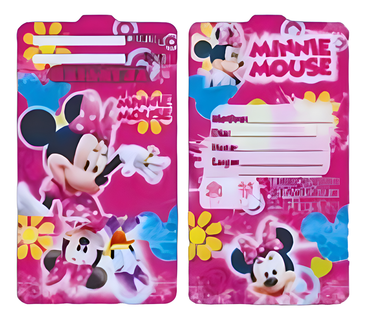 Tarjeta Invitacion Minnie Mouse Cumpleaños Fucsia Fiesta
