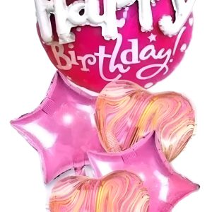 Decoracion Globo Happy Birthday Feliz Cumpleaños Letras 3d