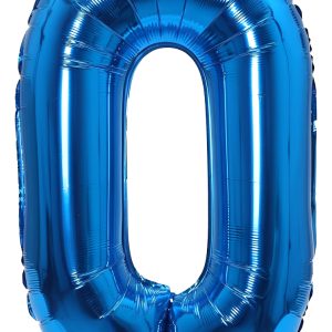 Globo Numero Azul Metalizado Altura 82 Cm Comprar Oferta
