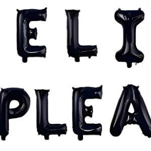 Globos Letras Feliz Cumpleaños Negro Promo Original