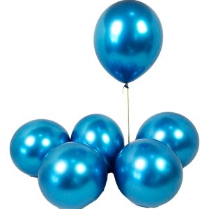 Globos Latex Cromado Azul Reflex R12 30cm X12 Comprar Oferta