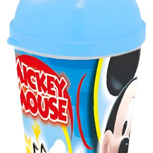 Vaso Pitillo Azul Mickey Mouse Cumpleaños Decoracion X12