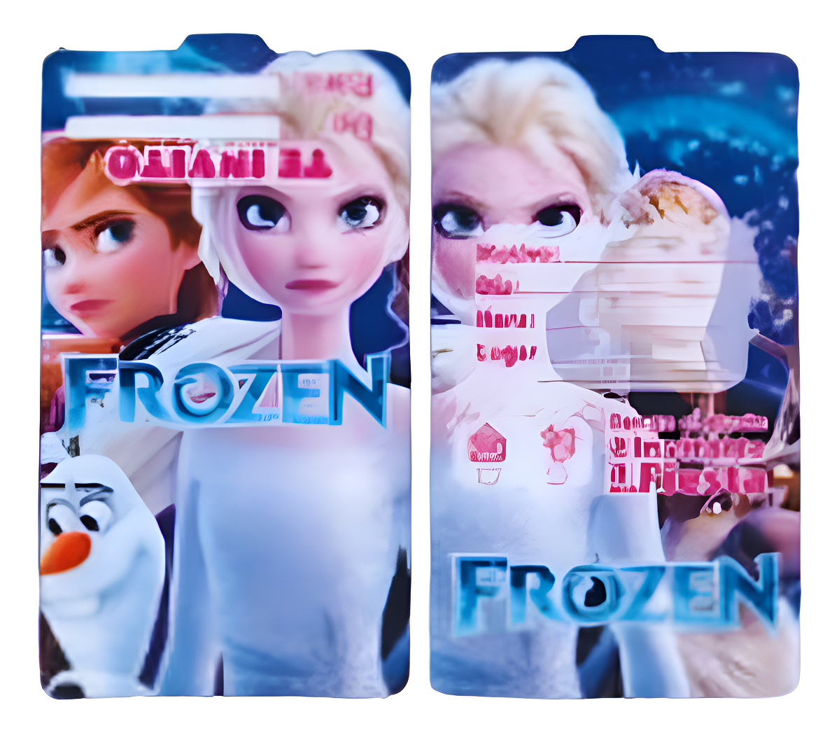 Tarjeta Invitacion Frozen Princesas Hielo Cumpleaños Oferta