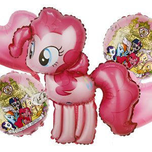 Bouquet Globos Kit My Little Pony Rosado Pinkie Pie Niña