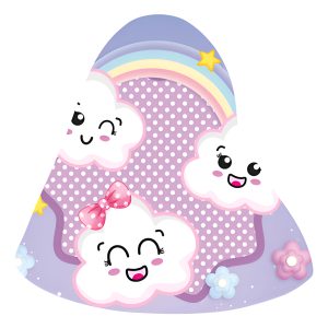 Gorro Nube Fiesta Arcoiris Decoracion Bebes Llorones Oferta
