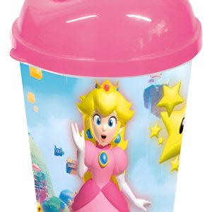 Vaso Pitillo Fiesta Peach Mario Bros Cumpleaños X6 Comprar