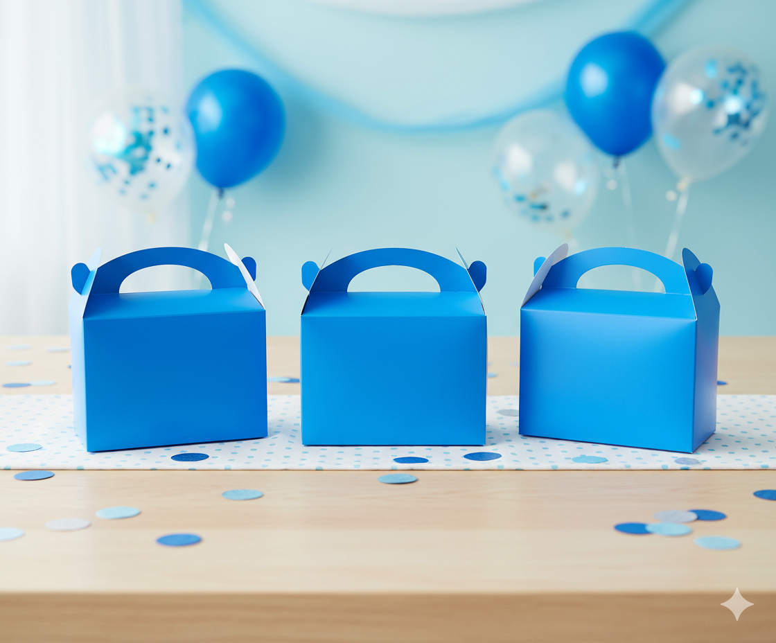 Caja Feliz Fiesta X6 Unidades Azul Rey Unicolor Ya