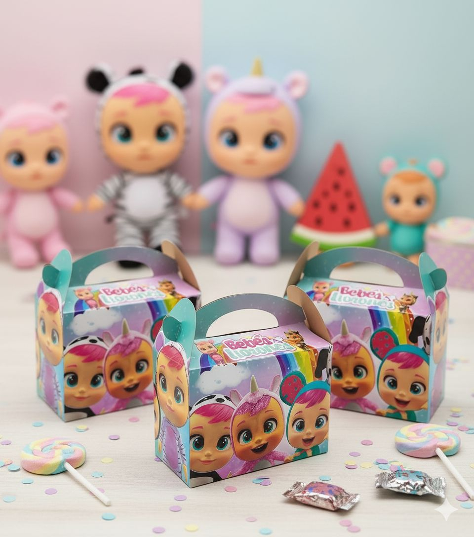 Caja Feliz Fiesta X6 Units Bebes Llorones Babies Top