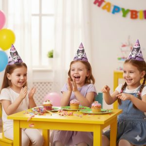 Gorro Fiesta Decoracion Kuromi Cumpleaños X12 Comprar Barato