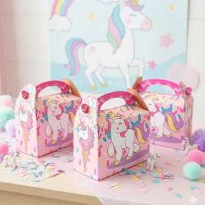 Caja Feliz Fiesta X12 Unidades Unicornio Niña Comprar
