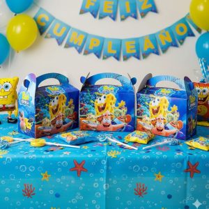Caja Feliz Fiesta X12 Unidades Bob Esponja Comprar