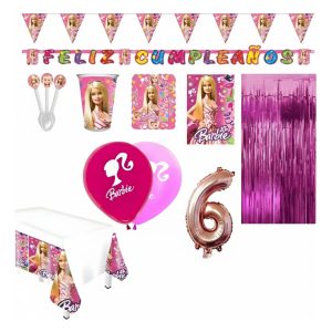 Kit Patrulla Perro Canina Mantel Vasos Platos Globos Fiesta