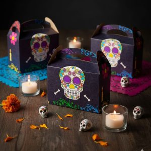 Caja Feliz Fiesta X6 Unidades Catrina Calavera Oferta