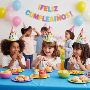 Gorro Fiesta Decoracion Princesas Cumpleaños X12 Comprar