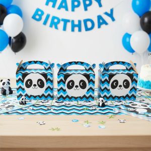 Caja Feliz Fiesta X6 Unidades Panda Azul Niño Comprar