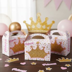 Caja Feliz Fiesta X6 Unidades Corona Princesa Niña