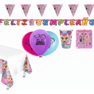 Kit Fiesta Cry Babies Bebes Llorones Mantel Globos Vasos