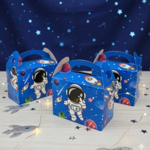 Caja Feliz Fiesta X6 Unidades Astronauta Cohete Ya