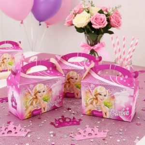 Caja Niña Fiesta Infantil X12 Rosada Oferta Original